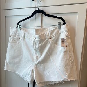 Gap Classic White Denim Jean Shorts